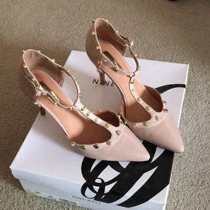 Halogen studded heels